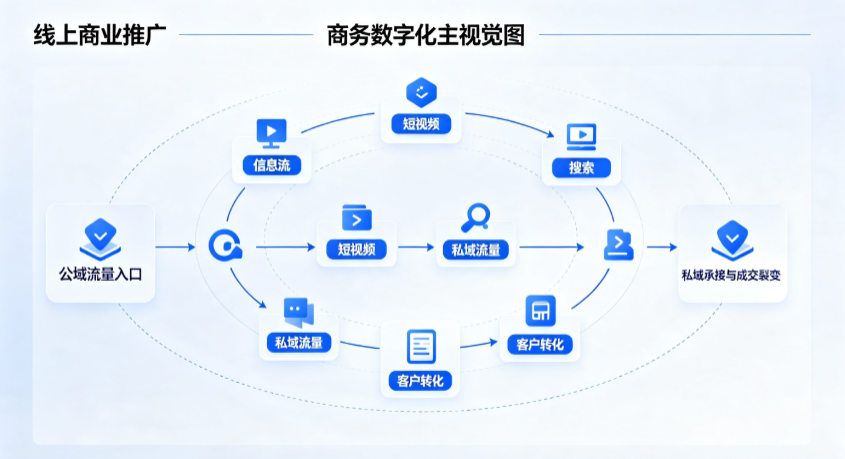 灌南县线上商业推广怎么做？全域流量闭环搭建与低成本转化实战指南